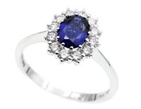 Anello Davite & Delucchi Donna in Oro bianco Zaffiro 0.90 Ct AA031717ZF - AA031717ZF